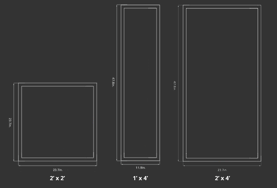 LEDPanels GKOPLG2 Dimensions LEDPanels GKOPLG2 Dimensions